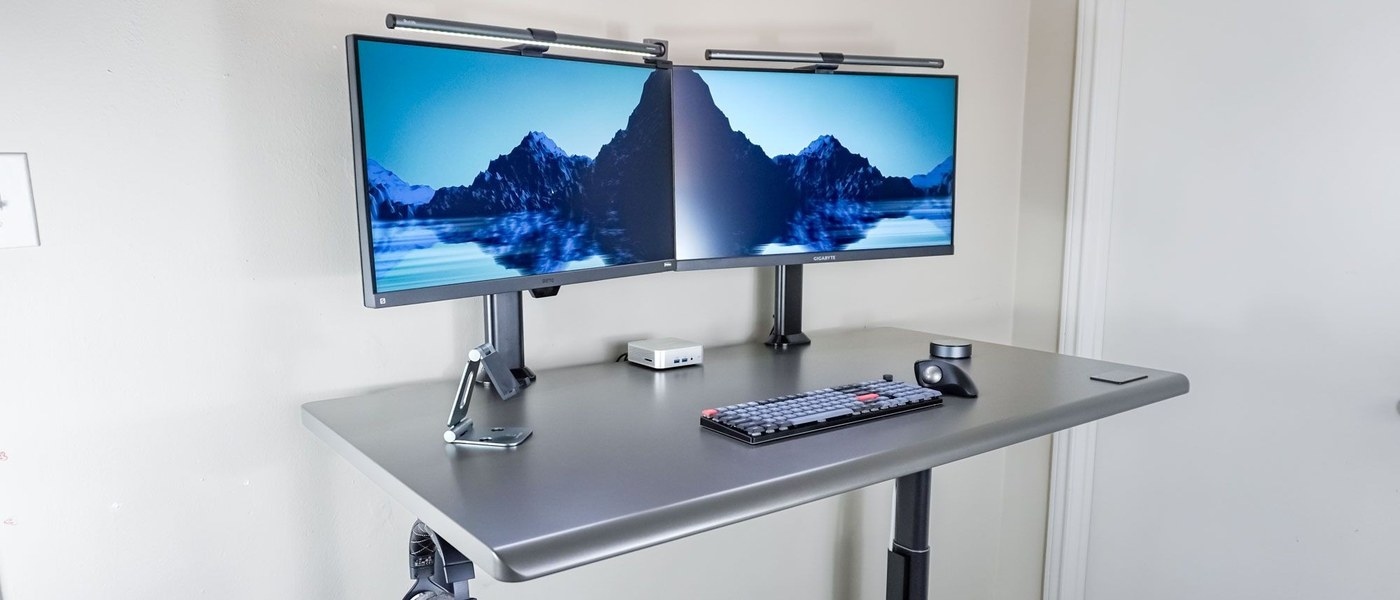 A Drop-Down Compartment for Standing-Desk Cables