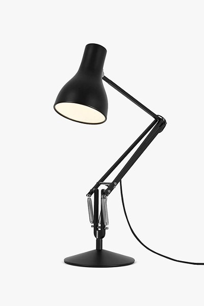 The articulated Anglepoise Type 75 used as the larger design comparison in the Tony lamp feature. Source product image: Future.