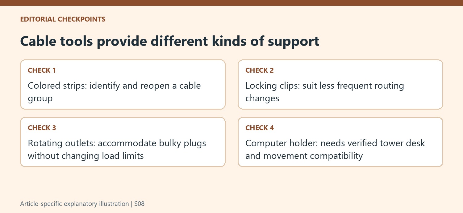 Cable tools provide different kinds of support
