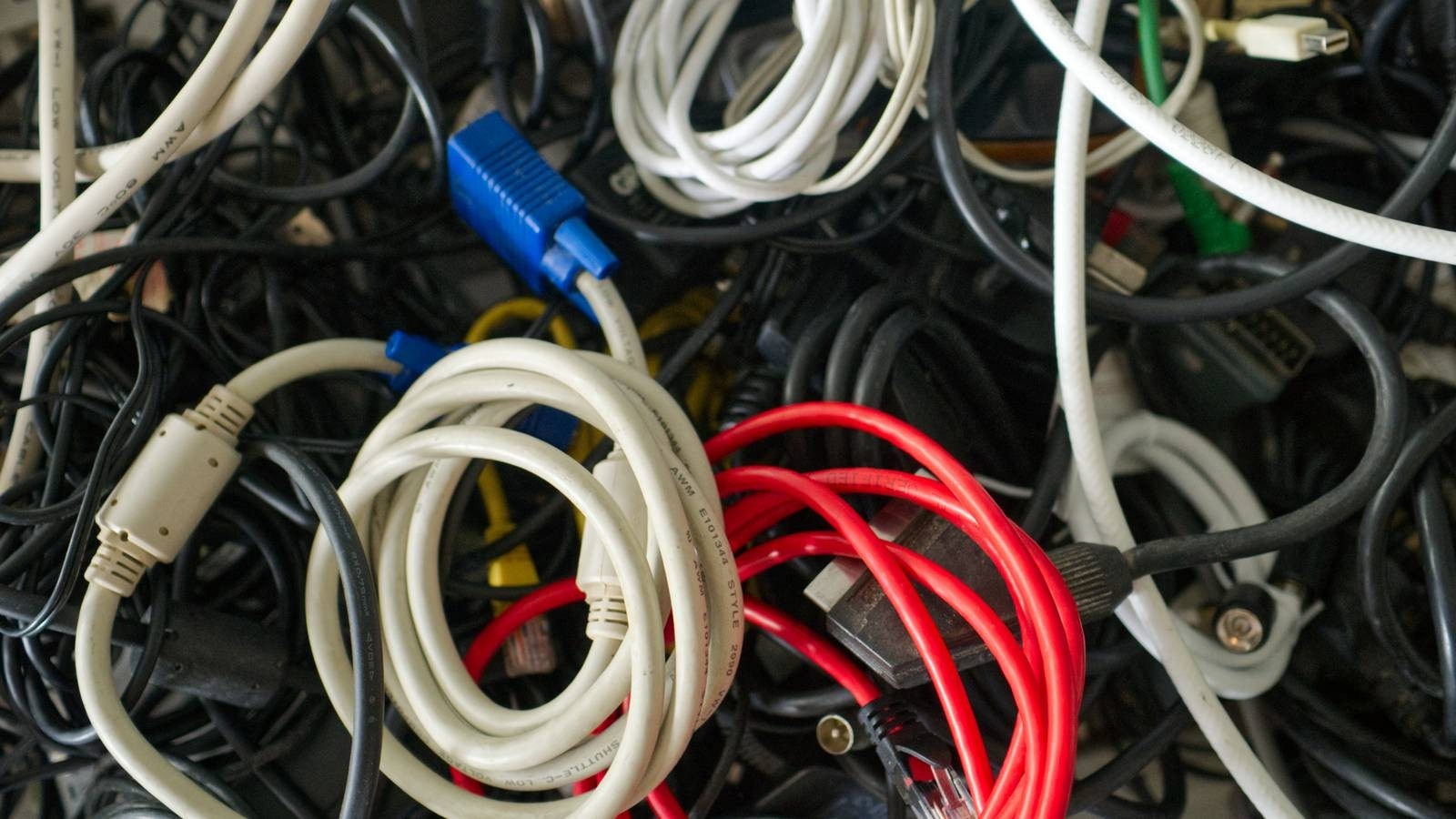 Group and Mark Desk Cables by Their Destination