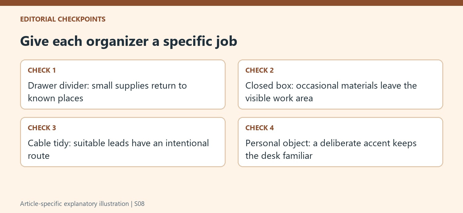 Give each organizer a specific job