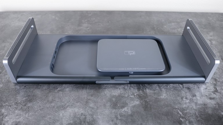 The underside of the Anker 675, showing its cable-management area. Image: Tom's Guide.