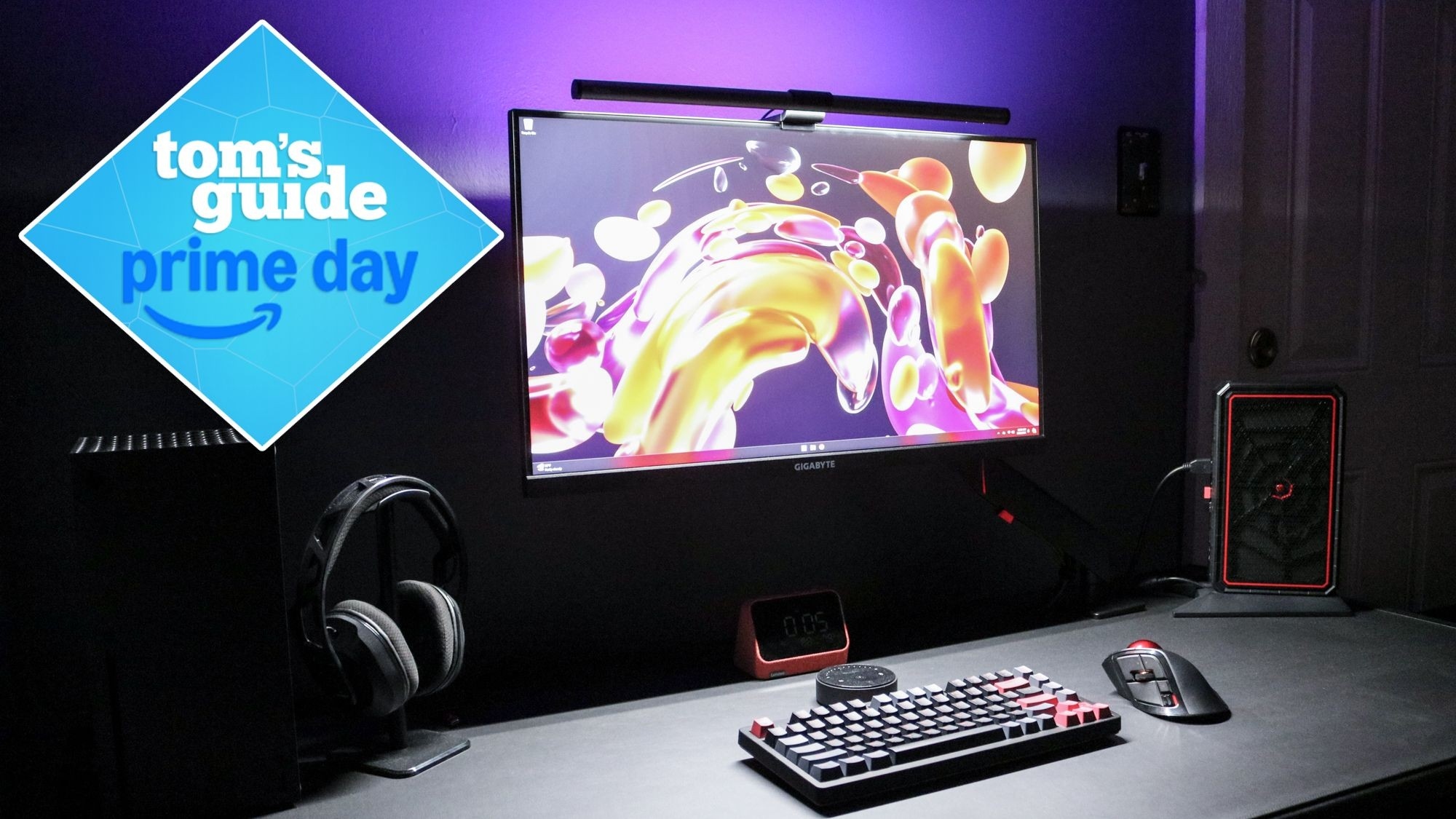 Add Task Light Without a Lamp Base Beside the Keyboard