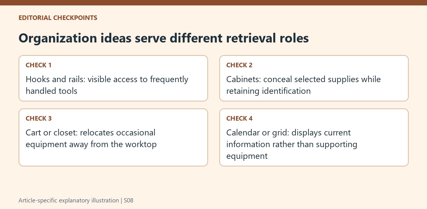 Organization ideas serve different retrieval roles