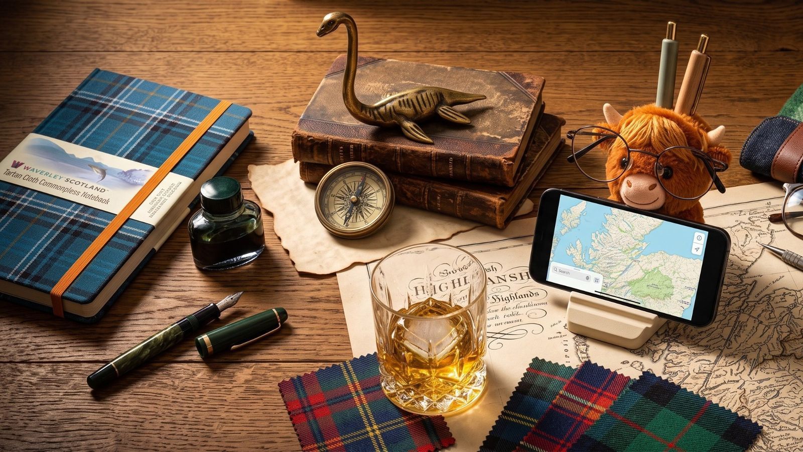 Bring Highland-Inspired Texture to a Home Desk