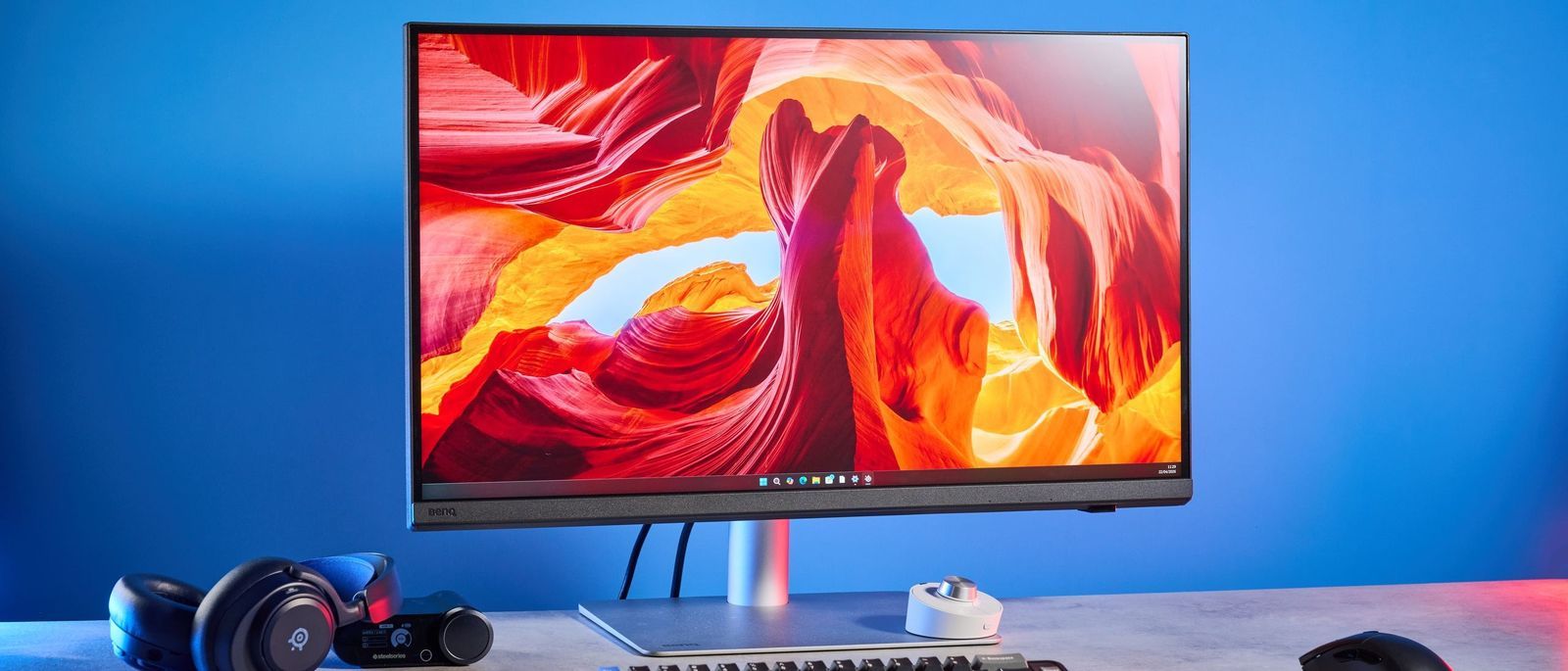 BenQ PD2730S Fits a Smaller Base Beneath Its Creative-Work Panel