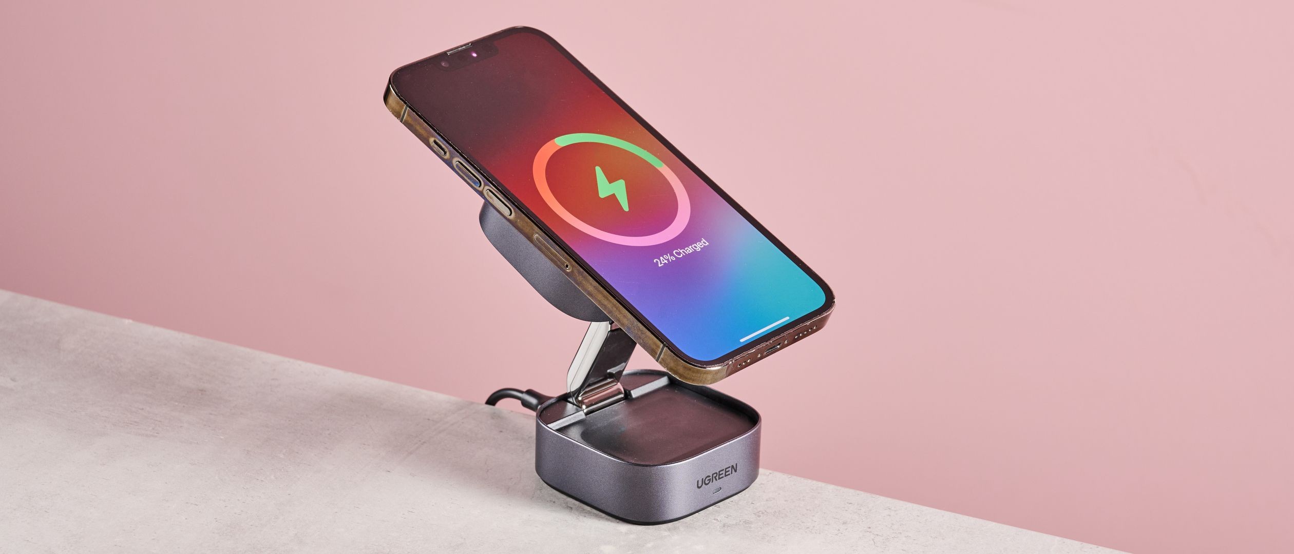 UGreen's Folding Qi2 Stand Needs an Adapter Beyond the Included Cable